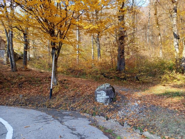 Камень около базы отдыха министерства обороны Красная Поляна